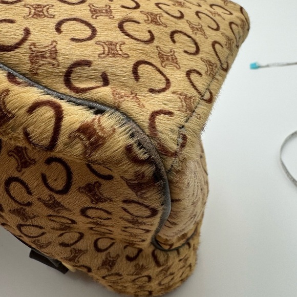 Celine-Authentic-Macadam Boogie Pony Hair Tote - Picture 9 of 16